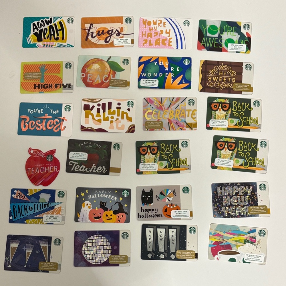 Starbucks Vibrant Gift Card Set